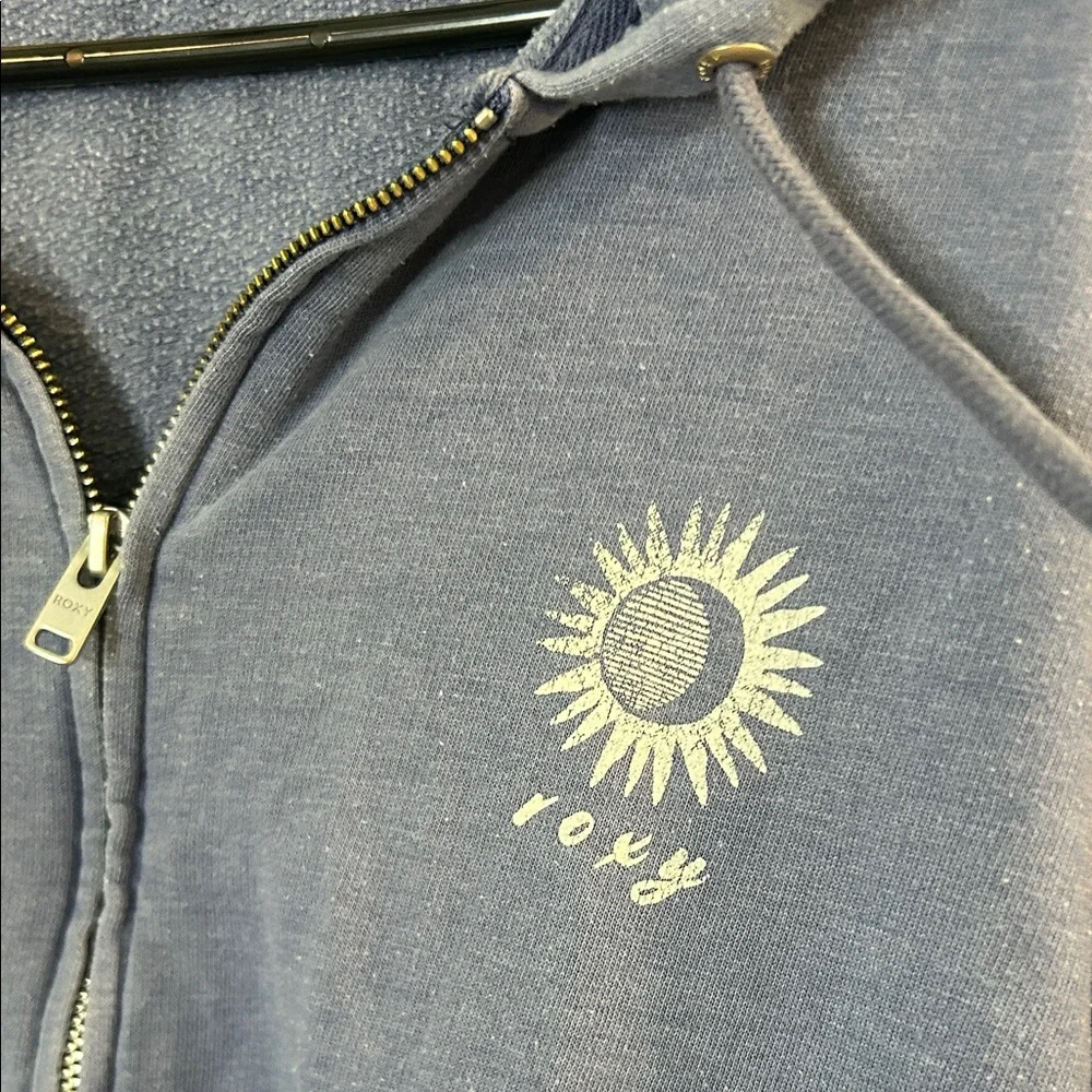 Roxy lightweight blue zip up hoodie - Picture 5 of 7